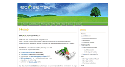 Desktop Screenshot of ecosense.be