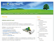 Tablet Screenshot of ecosense.be